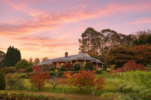 Property building, Garden, Garden view, Sunset