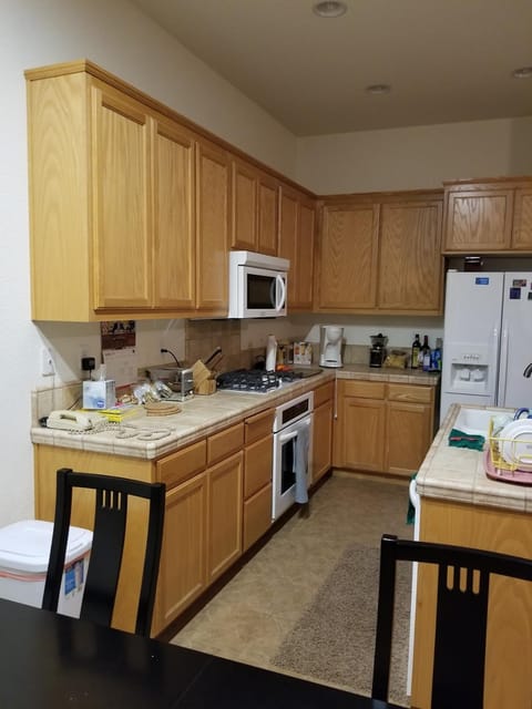 Kitchen or kitchenette, oven, stove