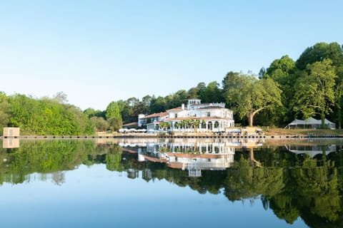 Property building, Nearby landmark, Natural landscape, Lake view