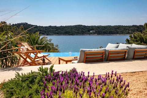 Seating area, Pool view, Sea view, Swimming pool