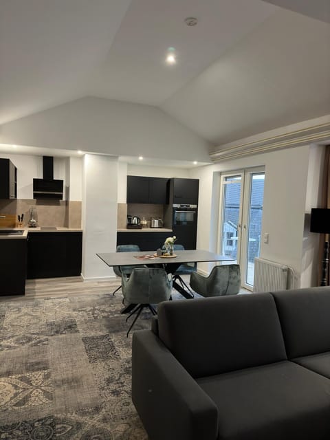 Kitchen or kitchenette, Living room, Seating area, Dining area, pet friendly, stove