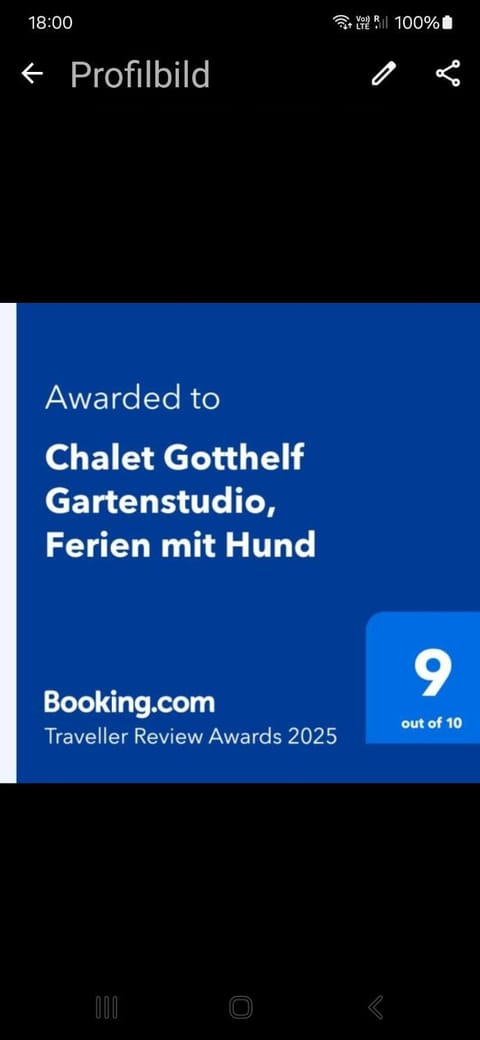 Chalet Gotthelf Gartenstudio, Ferien mit Hund Apartment in Adelboden