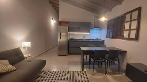 Kitchen or kitchenette, Living room, Dining area