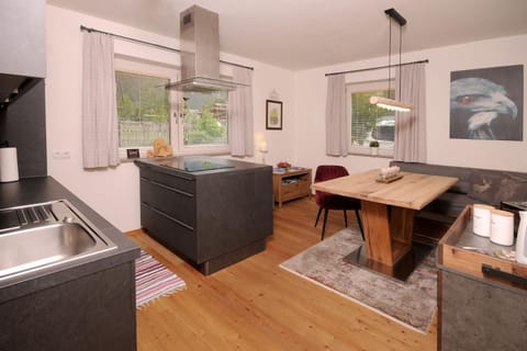 Dining area, storage, kitchen