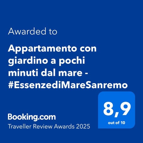 Appartamento con giardino in totale relax al mare - #EssenzediMareSanremo Apartment in Sanremo