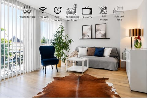 TV and multimedia, Balcony/Terrace, Living room, Photo of the whole room