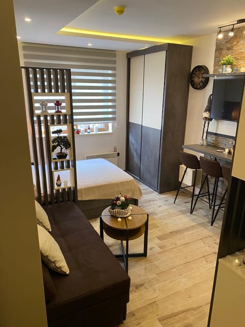 Bed, TV and multimedia, Living room, Photo of the whole room