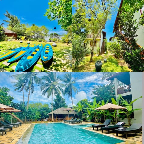 Natural landscape, Swimming pool, sunbed