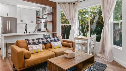 Living room, Seating area, Garden view