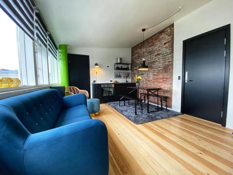 Kitchen or kitchenette, Living room, Photo of the whole room, Seating area, Dining area, pet friendly, stove