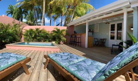 Property building, Patio, Swimming pool