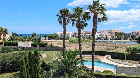Spring, Day, Garden, Garden view, Pool view, Sea view, Swimming pool, sunbed