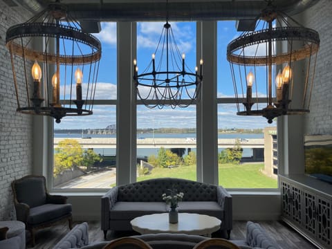 Property building, Living room, City view
