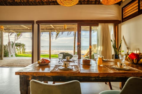 Natural landscape, Living room, Seating area, Dining area, Sea view