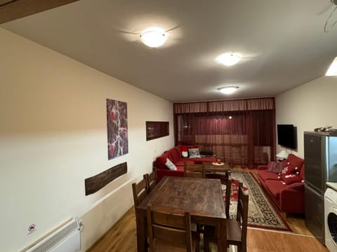 TV and multimedia, Kitchen or kitchenette, Living room, Seating area, Dining area