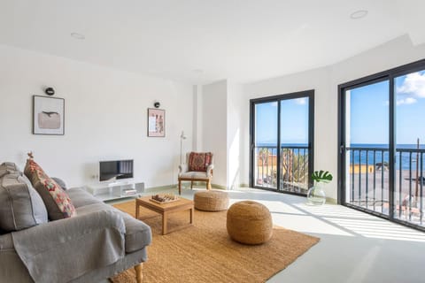 Living room, Seating area, Sea view