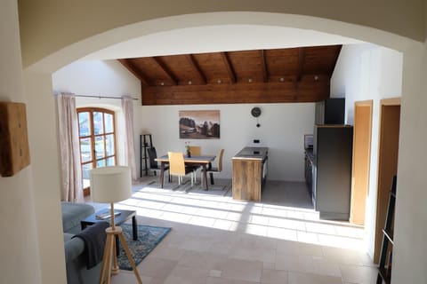 Kitchen or kitchenette, Living room, Dining area