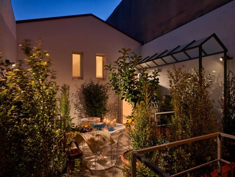 Patio, Night, Garden, Balcony/Terrace, Garden view