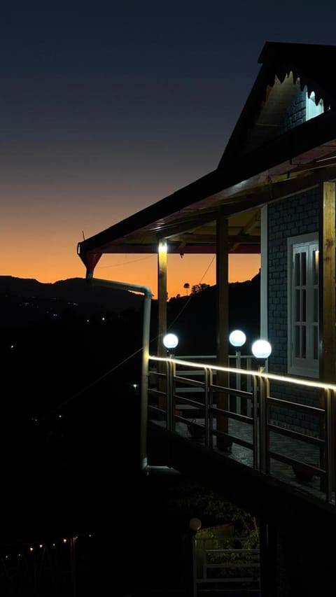 Property building, Mountain view, Sunset