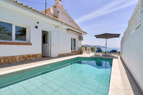 Property building, Living room, Swimming pool