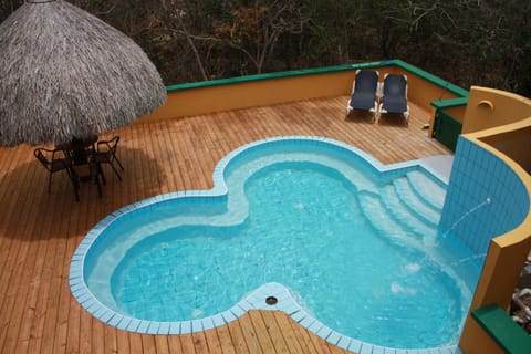Pool view, Swimming pool, sunbed