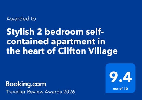 Stylish 2 bedroom self-contained apartment in the heart of Clifton Village Apartment in Bristol