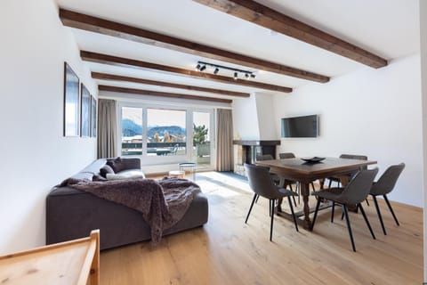 Modern crossing apartment facing Piz Rosatsch Apartment in Saint Moritz