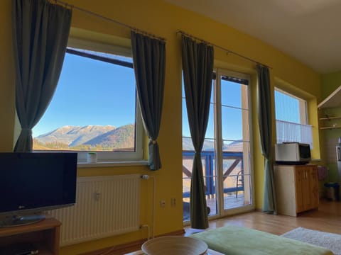 Communal lounge/ TV room, TV and multimedia, Balcony/Terrace, Mountain view