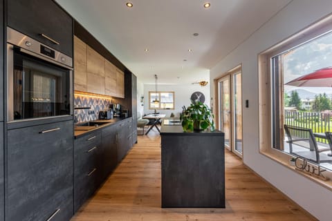 Living room, kitchen