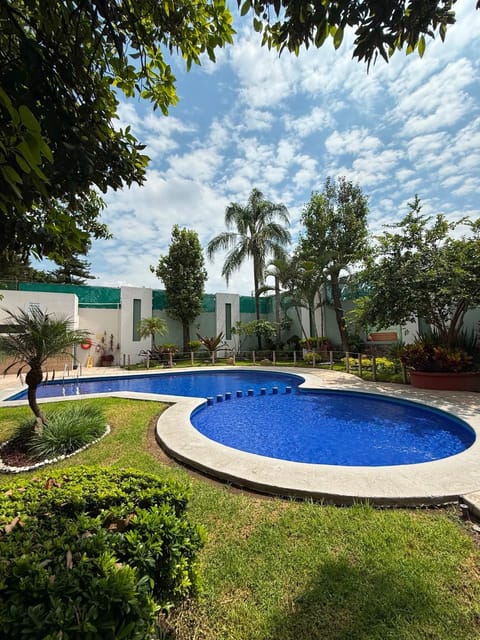 Day, Natural landscape, Garden, Garden view, Pool view, Swimming pool