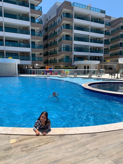 apartamento de frente para o mar com linda area de lazer Apartment in Vila Canaa