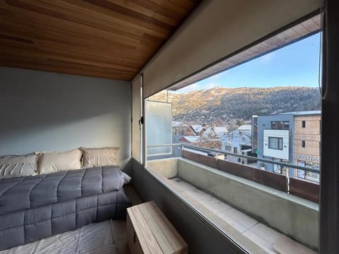Bed, Day, View (from property/room), Balcony/Terrace, Seating area, Mountain view