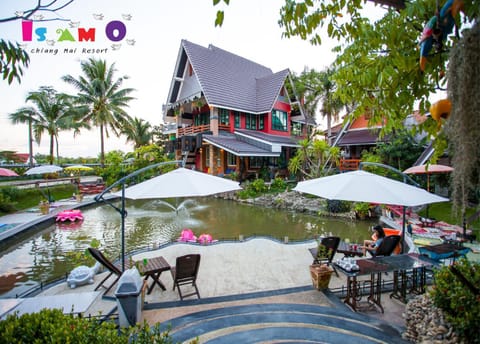 Property building, Spring, Garden view, River view