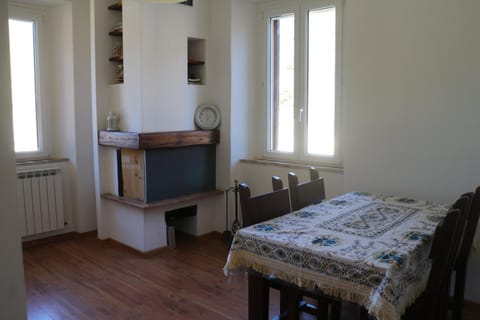 Living room, Dining area, flat iron