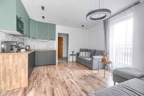 Kitchen or kitchenette, Living room, Seating area