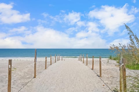 Heated Pool Costa Rica Style Sleeps 10 Steps to Sand, Dogs OK House in Vilano Beach