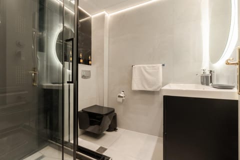 Shower, Toilet, Bathroom, towels