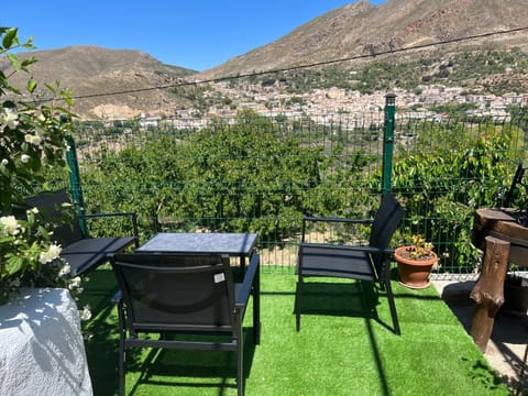 Patio, Spring, Natural landscape, Balcony/Terrace, Mountain view