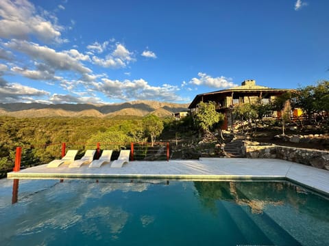 Day, Natural landscape, Mountain view, Pool view, Swimming pool, sunbed