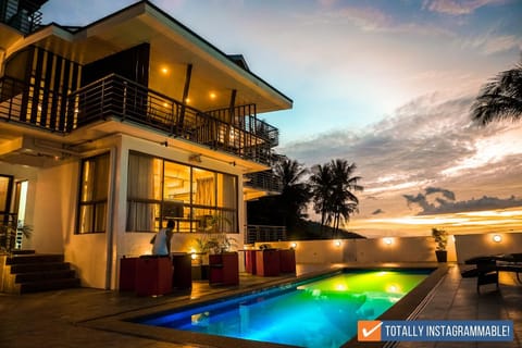 Property building, Swimming pool, Sunrise, Sunset
