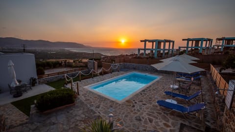 Pool view, Sea view, Sunset