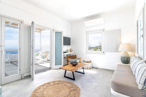 Living room, Seating area, Sea view