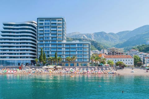 Property building, Beach, Mountain view