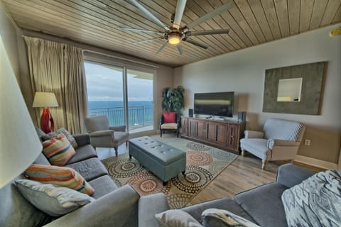 Living room, Seating area, Sea view