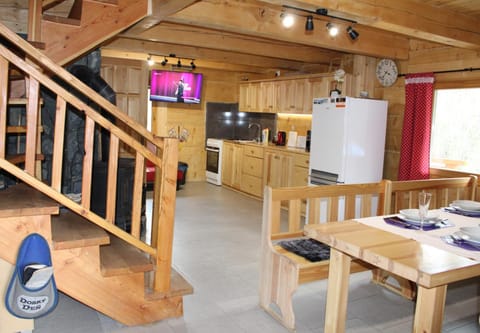 Living room, kitchen