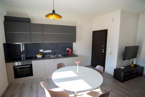 Kitchen or kitchenette, Living room, Dining area