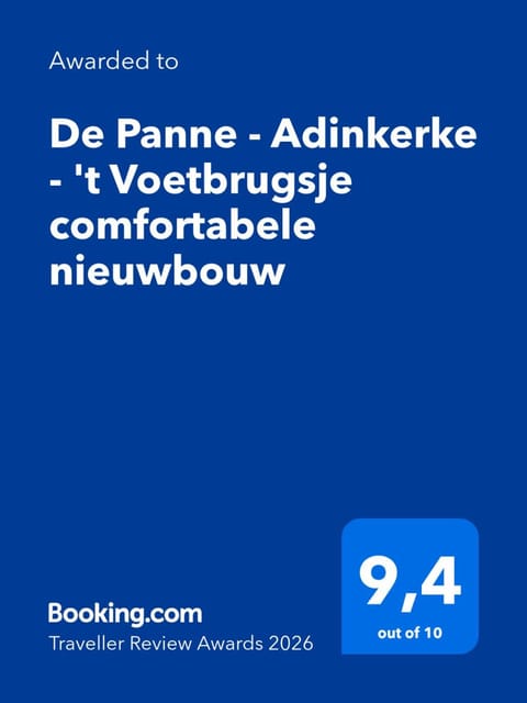 De Panne - Adinkerke - 't Voetbrugsje comfortabele nieuwbouw House in De Panne