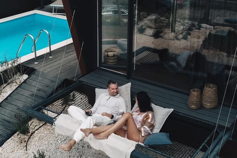 Seating area, Pool view, Swimming pool