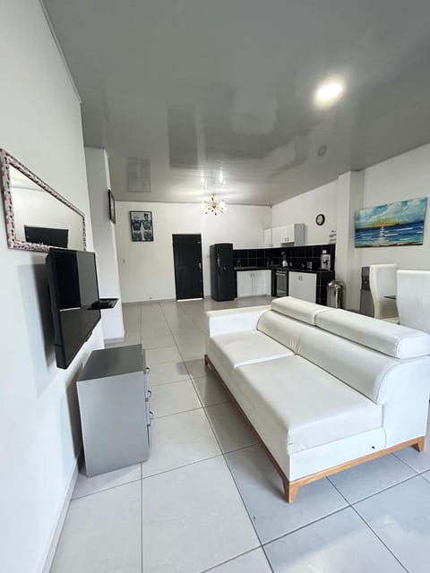 Communal lounge/ TV room, TV and multimedia, Kitchen or kitchenette, Living room, Photo of the whole room, Seating area, Dining area