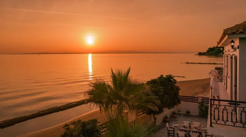 Natural landscape, Sea view, Sunset